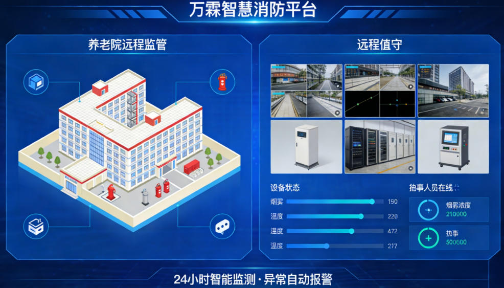万霖教育局校园智慧消防远程监控解决方案：一屏统览全区校，织密校园安全网